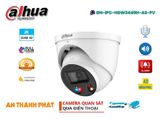 Lắp đặt camera tân phú Camera Dahua DH-IPC-HDW3449H-AS-PV Tiết Kiệm