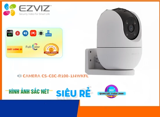 Lắp đặt camera tân phú Camera CS-C8c-R100-1J4WKFL Wifi Ezviz