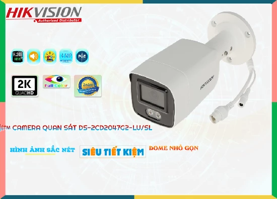 Lắp đặt camera tân phú Hikvision DS-2CD2047G2-LU/SL Sắc Nét