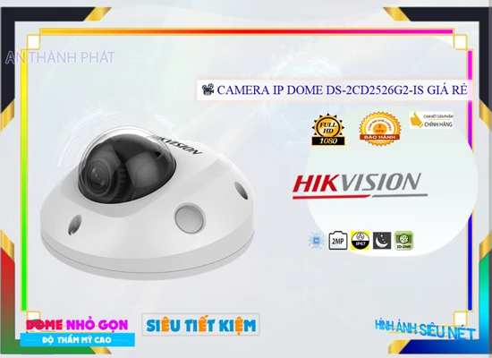 Lắp đặt camera tân phú DS-2CD2526G2-IS Camera Hikvision