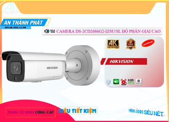 Lắp đặt camera tân phú Camera HD IP DS-2CD2686G2-IZSU/SL Đang giảm giá
