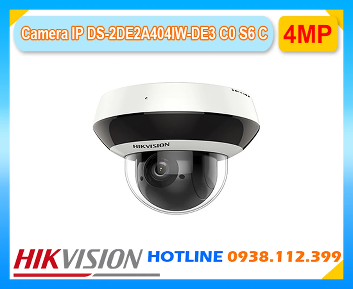 Lắp đặt camera Camera IP Hikvision DS-2DE2A404IW-DE3-C0-S6-C Zoom 4x