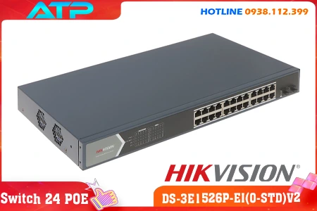 Lắp đặt camera Bộ Chia Mạng DS-3E1526P-EI(O-STD)V2 Hikvision 