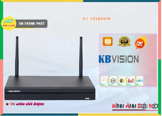 Lắp đặt camera tân phú KX-A8104WN KBvision Thiết kế Đẹp