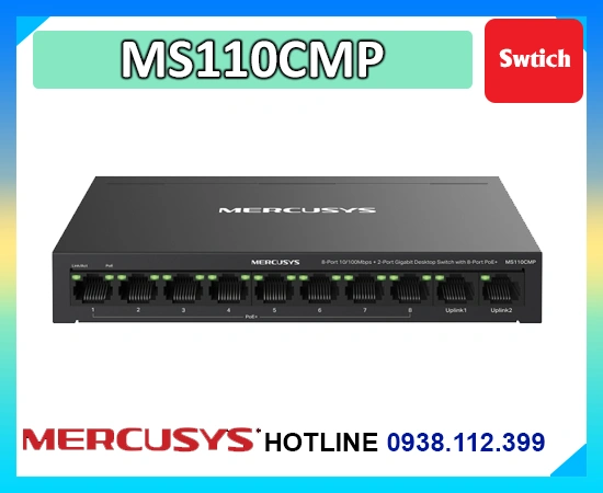 Lắp đặt camera Swtich MS110CMP  Mercusys