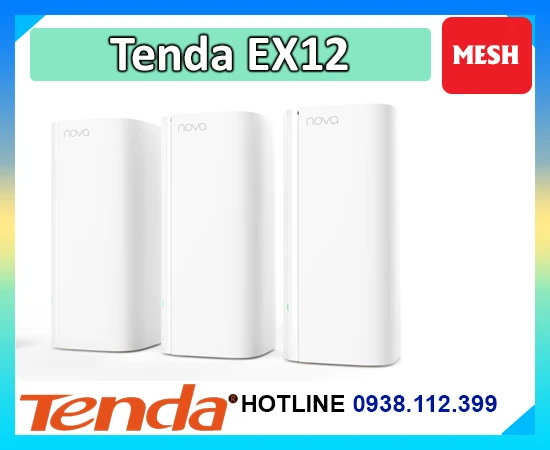 Lắp đặt camera  Mesh WIfi Tenda EX12 