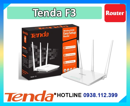 Lắp đặt camera  Router WIfi Tenda F3 (3 Râu)