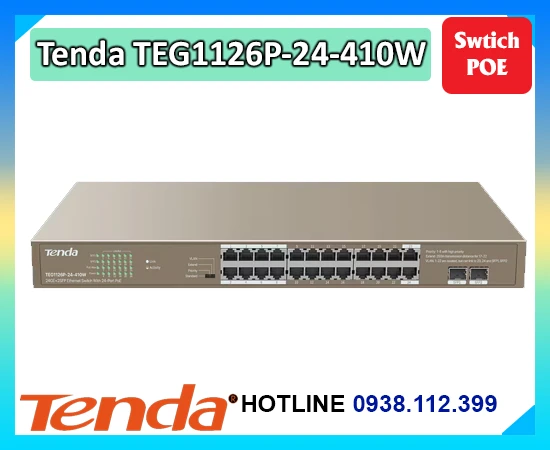 Lắp đặt camera TendaTEG1126P-24-410W  Tenda
