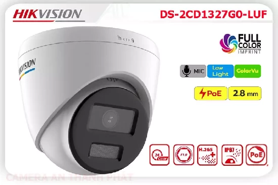 Lắp đặt camera tân phú DS-2CD1327G0-LUF Camera Thiết kế Đẹp  Hikvision