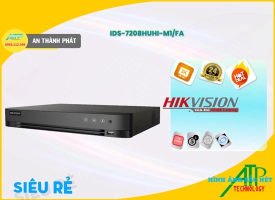 Lắp đặt camera tân phú Đầu ghi Hãng Hikvision iDS-7208HUHI-M1/FA Tiết Kiệm