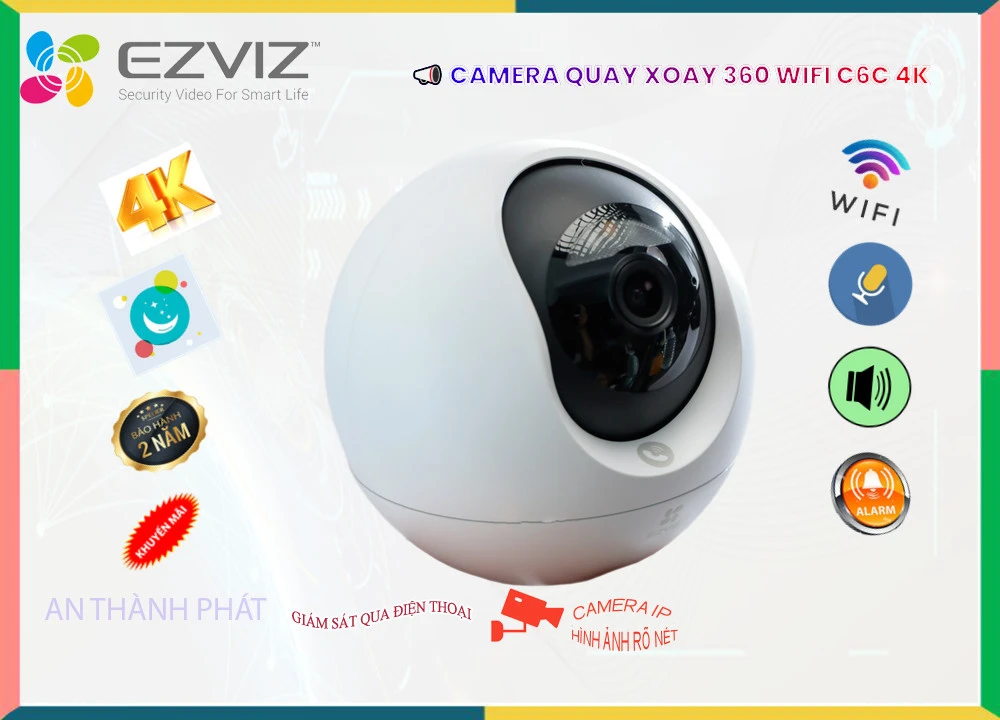 Camera Wifi C6C 4K Công Nghệ Mới ✲ Camera Wifi C6C 4K Công Nghệ Mới ✲