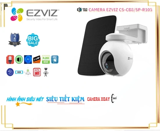 Camera EZVIZ CS-CB8/SP-R105 3MP,CS-CB8/SP-R105 Giá Hãng,CS-CB8/SP-R105 Wifi Giá Hấp Dẫn,CS-CB8/SP-R105 Chất lượng nhất,Điểm bán CS-CB8/SP-R105 3.0 MP Độ Phân giải Ultra 2k lite ,CS CB8/SP R105,thông số Loại Camera CS-CB8/SP-R105