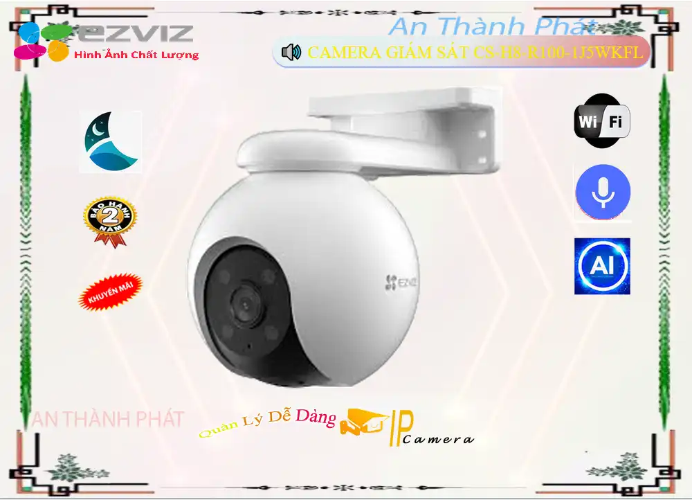 Wifi Ezviz CS-H8-R100-1J5WKFL Wifi Ezviz CS-H8-R100-1J5WKFL