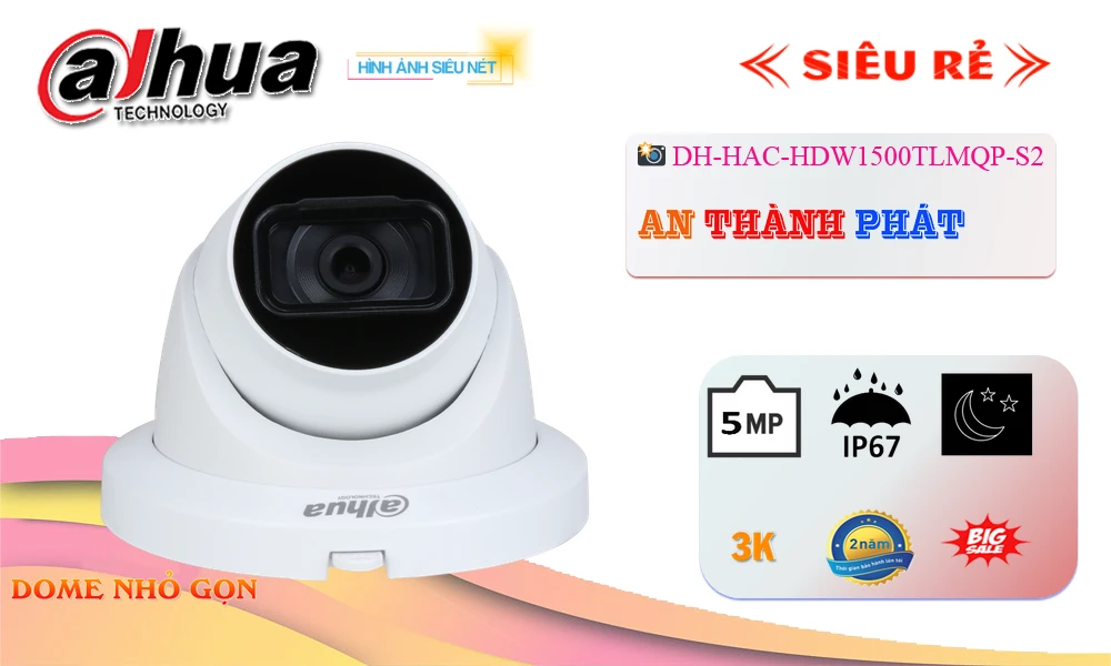 DH-HAC-HDW1500TLMQP-S2 Camera Chất Lượng Dahua