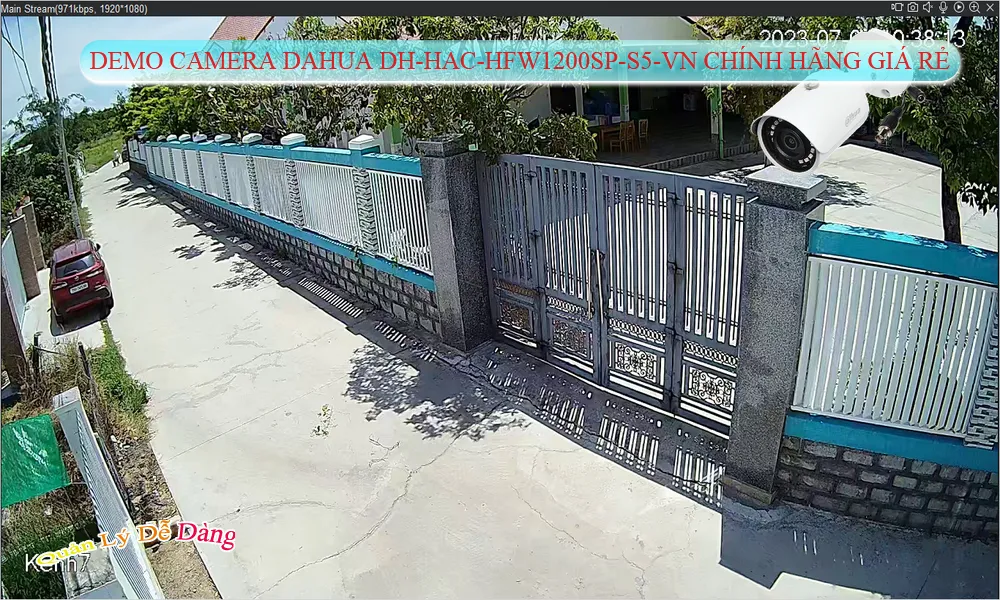 Camera DH-HAC-HFW1200SP-S5-VN Dahua Thiết kế Đẹp