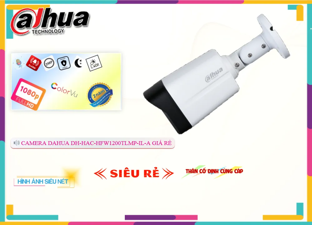 Camera Dahua Chất Lượng DH-HAC-HFW1200TLMP-IL-A Camera Dahua Chất Lượng DH-HAC-HFW1200TLMP-IL-A