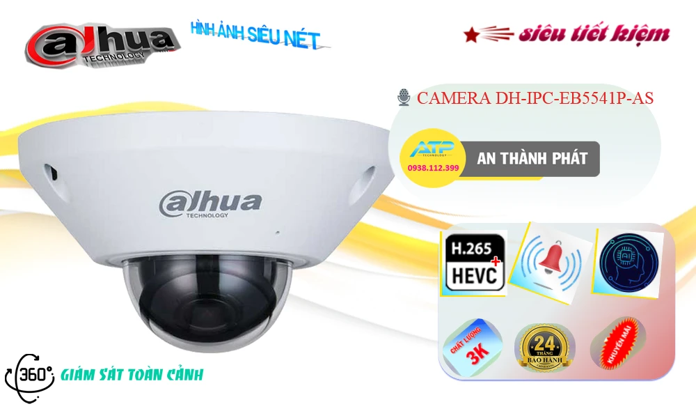 DH-IPC-EB5541P-AS Camera Dahua ❂ DH-IPC-EB5541P-AS Camera Dahua ❂