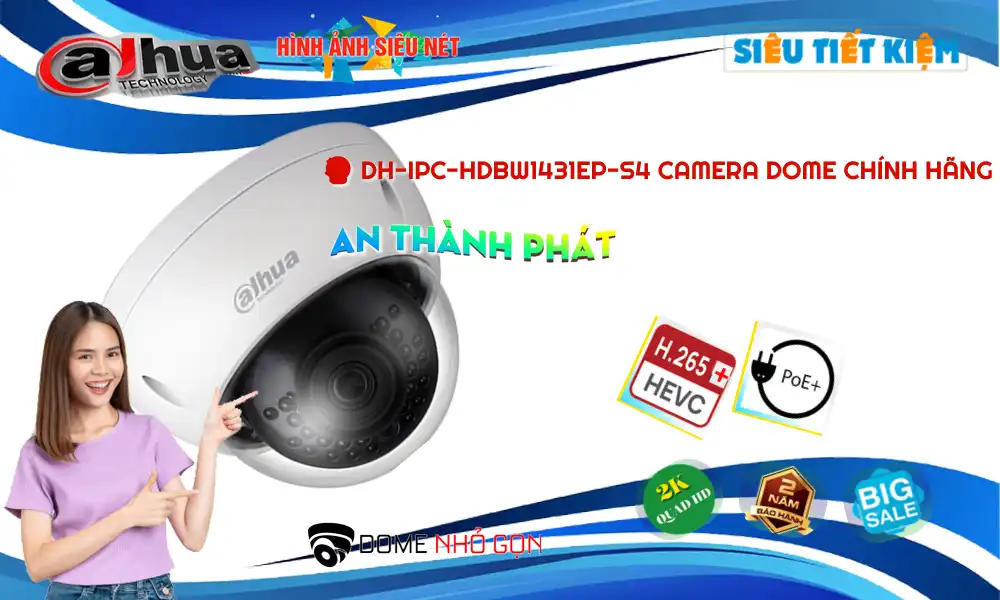 Camera DH-IPC-HDBW1431EP-S4 Dahua