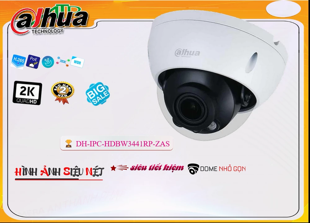 Camera Dahua DH-IPC-HDBW3441RP-ZAS Camera Dahua DH-IPC-HDBW3441RP-ZAS