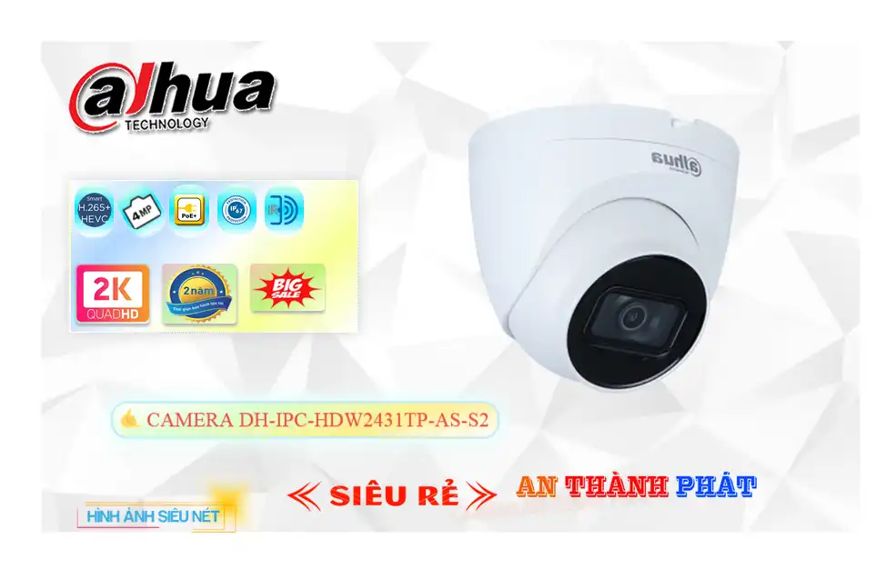 DH-IPC-HDW2431TP-AS-S2 Camera An Ninh