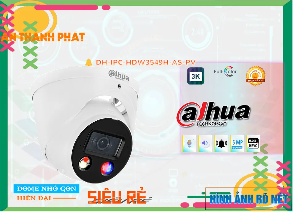Camera Dahua DH-IPC-HDW3549H-AS-PV Camera Dahua DH-IPC-HDW3549H-AS-PV