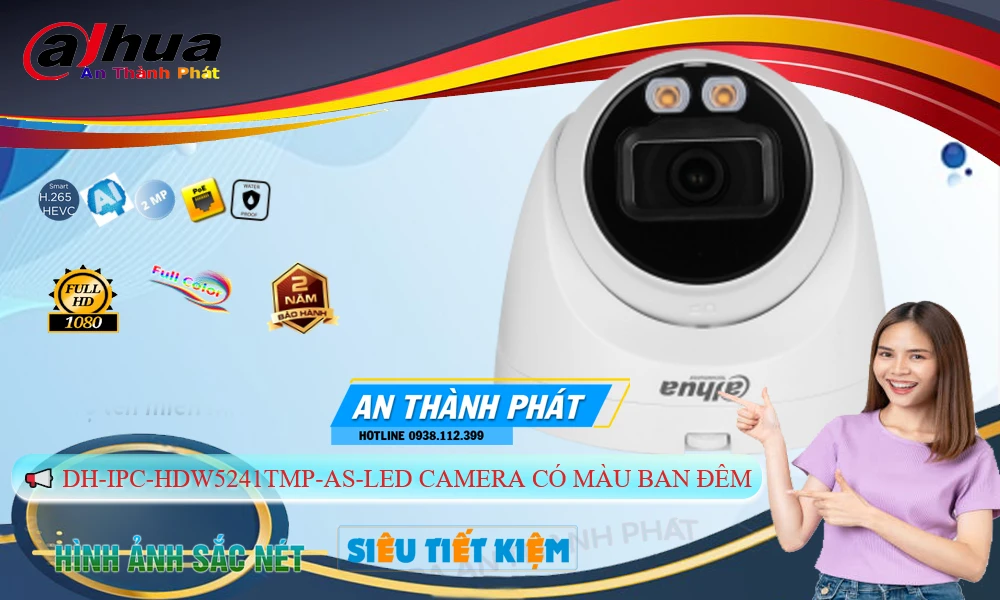 ❂ DH-IPC-HDW5241TMP-AS-LED Camera Dahua Giá rẻ ❂ DH-IPC-HDW5241TMP-AS-LED Camera Dahua Giá rẻ