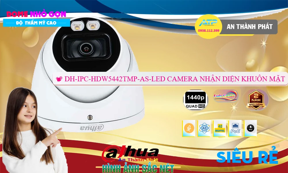 DH-IPC-HDW5442TMP-AS-LED Camera An Ninh Chức Năng Cao Cấp DH-IPC-HDW5442TMP-AS-LED Camera An Ninh Chức Năng Cao Cấp