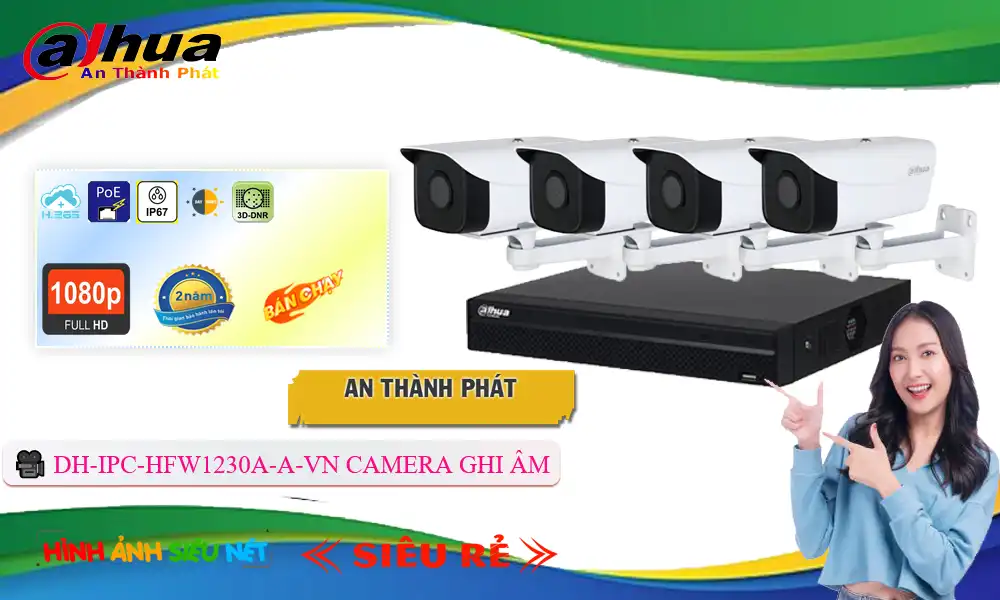 Camera Dahua DH-IPC-HFW1230A-A-VN Mẫu Đẹp