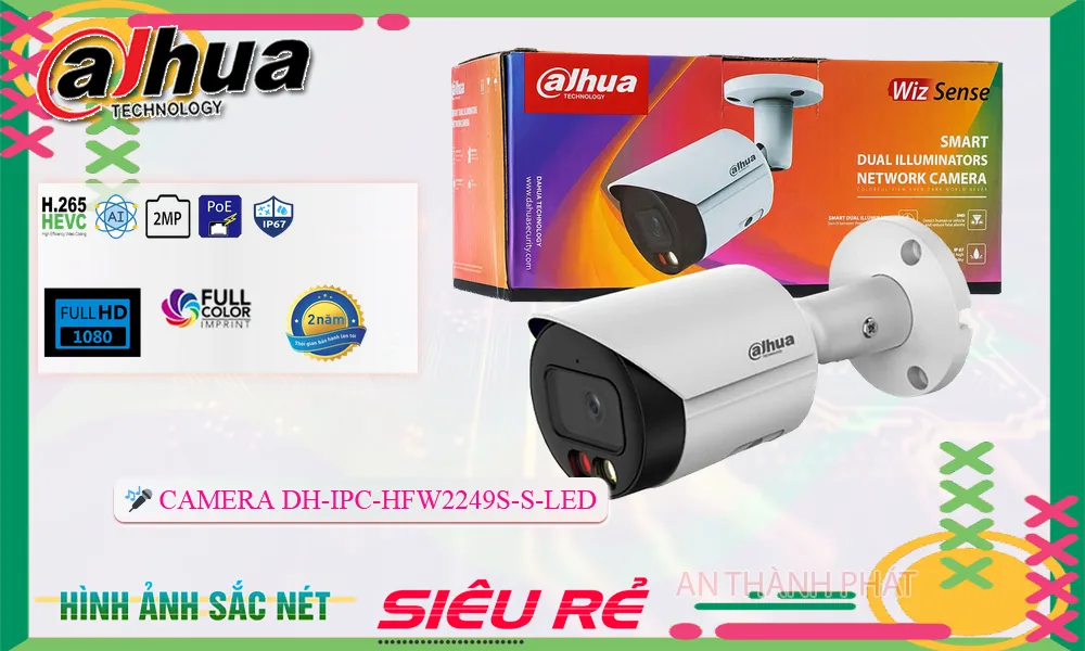 Camera Dahua DH-IPC-HFW2249S-S-LED Camera Dahua DH-IPC-HFW2249S-S-LED