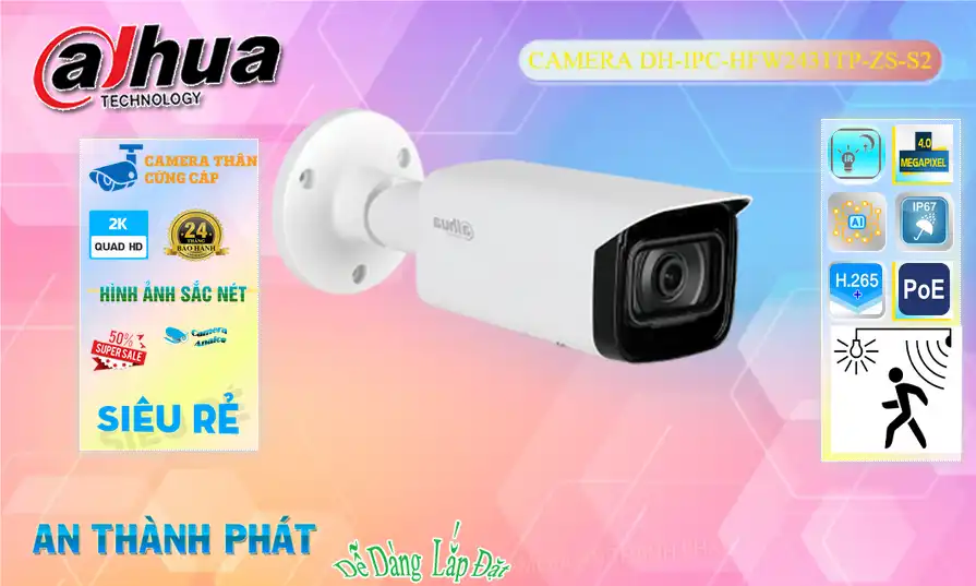 DH-IPC-HFW2431TP-ZS-S2 Dahua DH-IPC-HFW2431TP-ZS-S2 Dahua