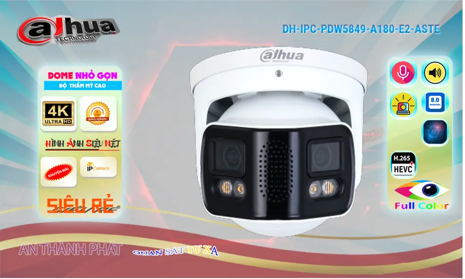 DH-IPC-PDW5849-A180-E2-ASTE Camera Dahua Giá rẻ DH-IPC-PDW5849-A180-E2-ASTE Camera Dahua Giá rẻ