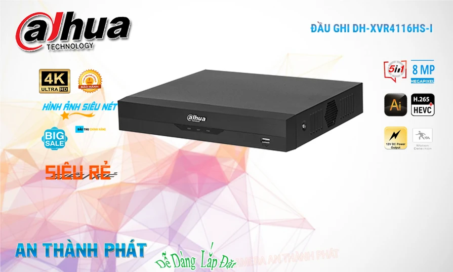 DH-XVR4116HS-IThiết Bị Ghi Hình Giá rẻ Dahua DH-XVR4116HS-IThiết Bị Ghi Hình Giá rẻ Dahua