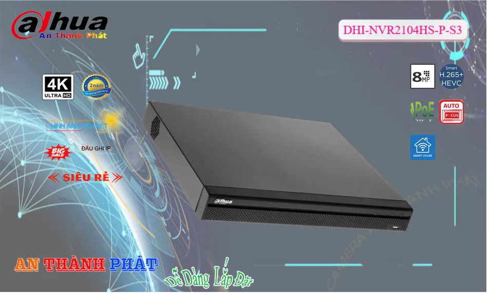 Dahua DHI-NVR2104HS-P-S3 Hình Ảnh Đẹp Dahua DHI-NVR2104HS-P-S3 Hình Ảnh Đẹp