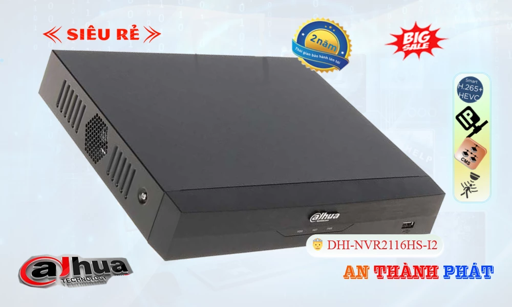 Đầu Thu KTS Dahua DHI-NVR2116HS-I2 Đầu Thu KTS Dahua DHI-NVR2116HS-I2