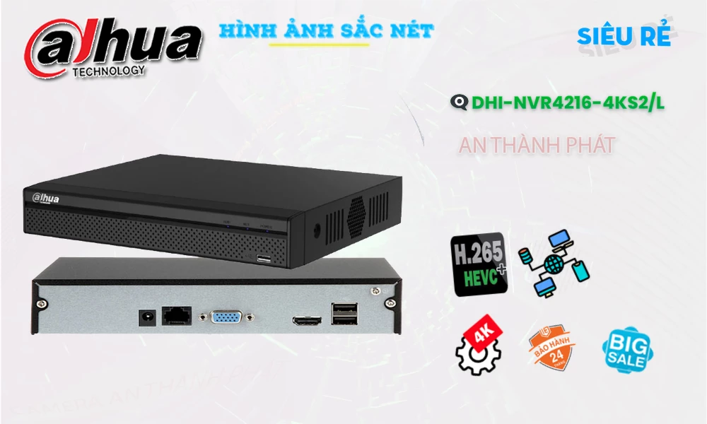 DHI-NVR4216-4KS2/L Dahua giá rẻ chất lượng cao