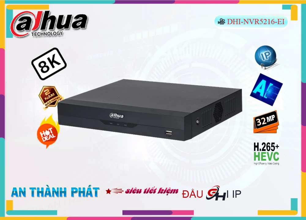 Đầu Ghi DHI-NVR5216-EI ❂ Đầu Ghi DHI-NVR5216-EI ❂
