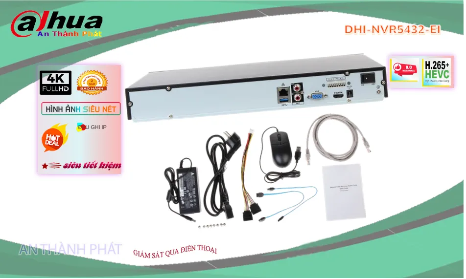 Đầu Thu KTS Dahua DHI-NVR5432-EI Chức Năng Cao Cấp