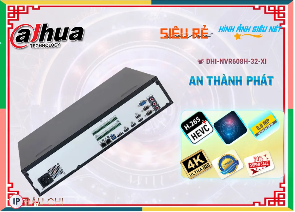 ✓ Đầu Ghi Dahua Thiết kế Đẹp DHI-NVR608H-32-XI ✓ Đầu Ghi Dahua Thiết kế Đẹp DHI-NVR608H-32-XI