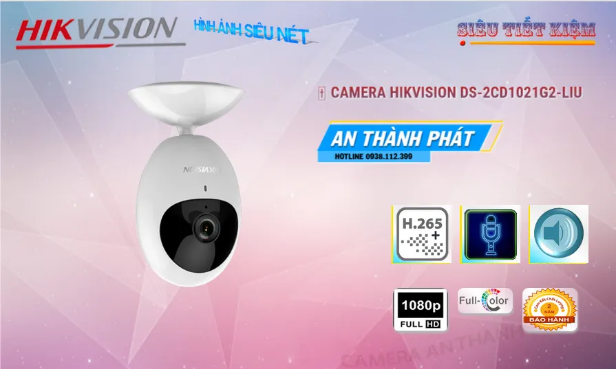 ➠ DS-2CD1021G2-LIU sắc nét Hikvision ➠ DS-2CD1021G2-LIU sắc nét Hikvision