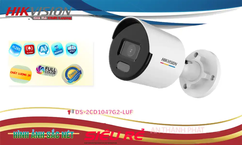 DS-2CD1047G2-LUF Camera An Ninh Giá rẻ