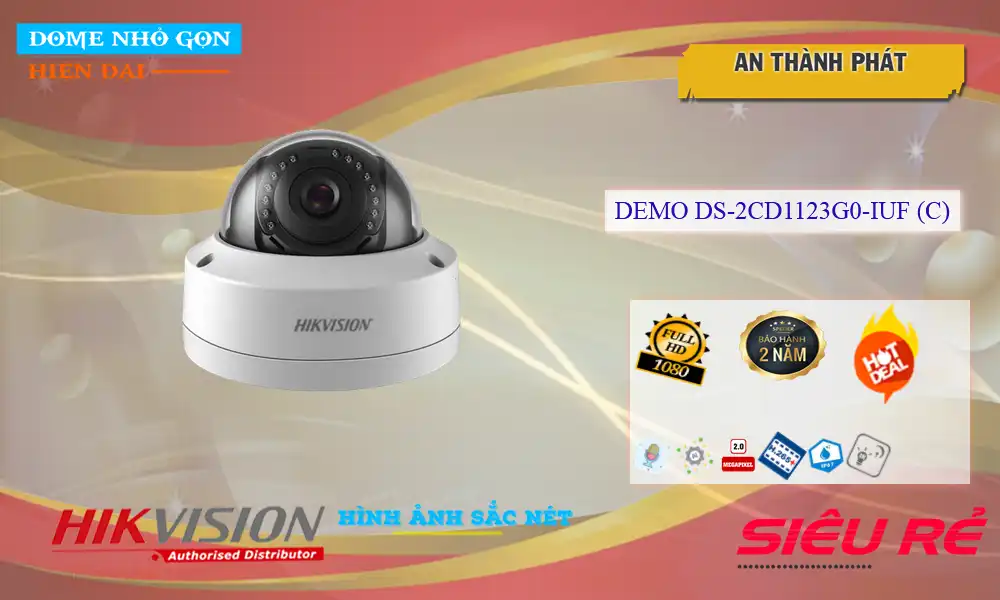 DS-2CD1123G0-IUF (C) camera sắc nét Hikvision