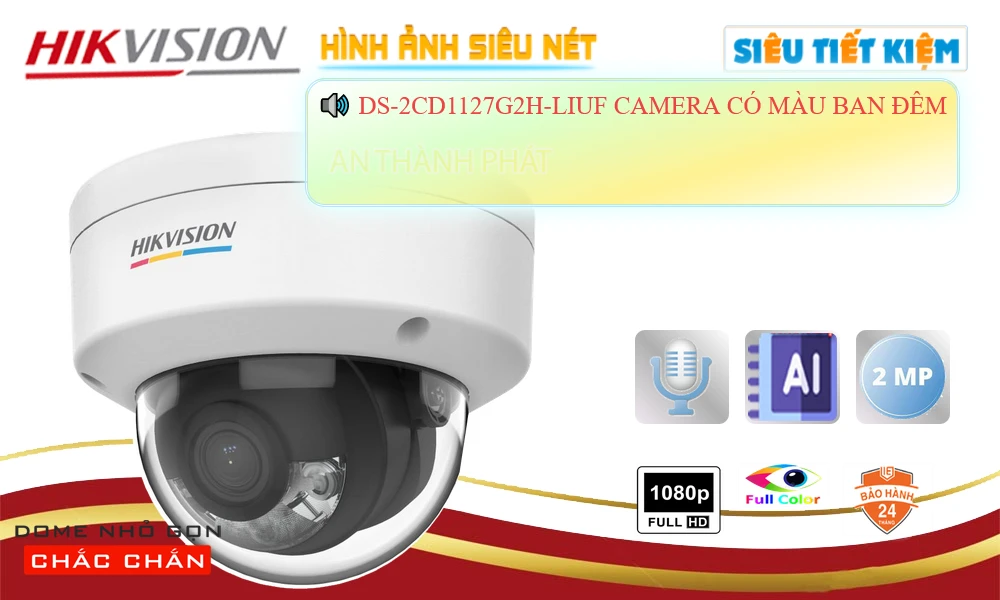 Camera Công Nghệ POE DS-2CD1127G2H-LIUF Hikvision Camera Công Nghệ POE DS-2CD1127G2H-LIUF Hikvision