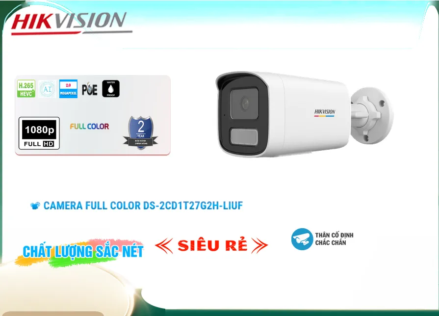 Camera Hikvision DS-2CD1T27G2H-LIUF,DS 2CD1T27G2H LIUF,Giá Bán ,DS-2CD1T27G2H-LIUF 2.0 MP  Giá chiết khấu,Nơi Lắp  Camera Giá re DS-2CD1T27G2H-LIUF,thông số DS-2CD1T27G2H-LIUF,DS-2CD1T27G2H-LIUF Tốt nhất,DS-2CD1T27G2H-LIUF bán rẻ,DS-2CD1T27G2H-LIUF Chất Lượng,bán DS-2CD1T27G2H-LIUF,tuổi thọ DS-2CD1T27G2H-LIUF,Bán Giá  Ip POE sắc nét DS-2CD1T27G2H-LIUF,phân phối DS-2CD1T27G2H-LIUF,DS-2CD1T27G2H-LIUF giá hấp dẫn