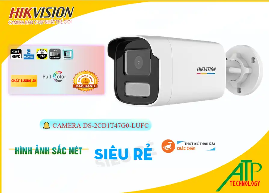 DS-2CD1T47G0-LUFC Sắc Nét Hikvision DS-2CD1T47G0-LUFC Sắc Nét Hikvision