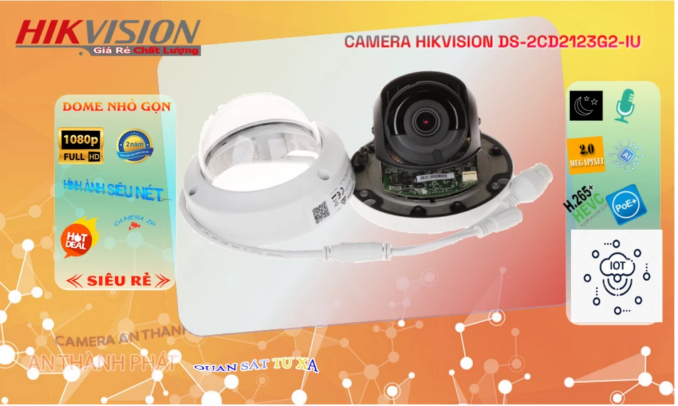 ❂  DS-2CD2123G2-IU Camera Giám Sát Đang giảm giá