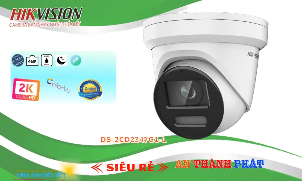Camera DS-2CD2347G1-L Hikvision Thiết kế Đẹp
