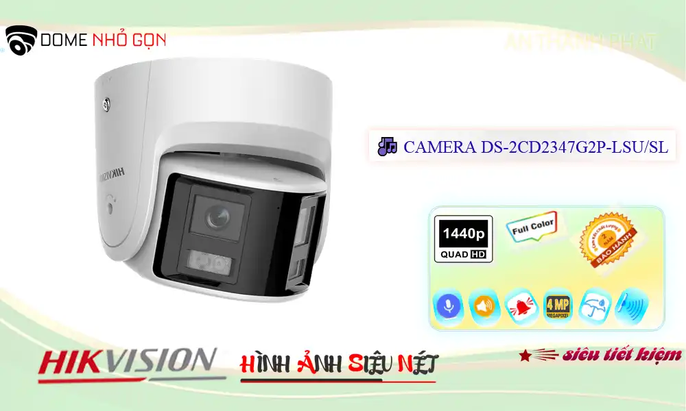 DS-2CD2347G2P-LSU/SL sắc nét Hikvision