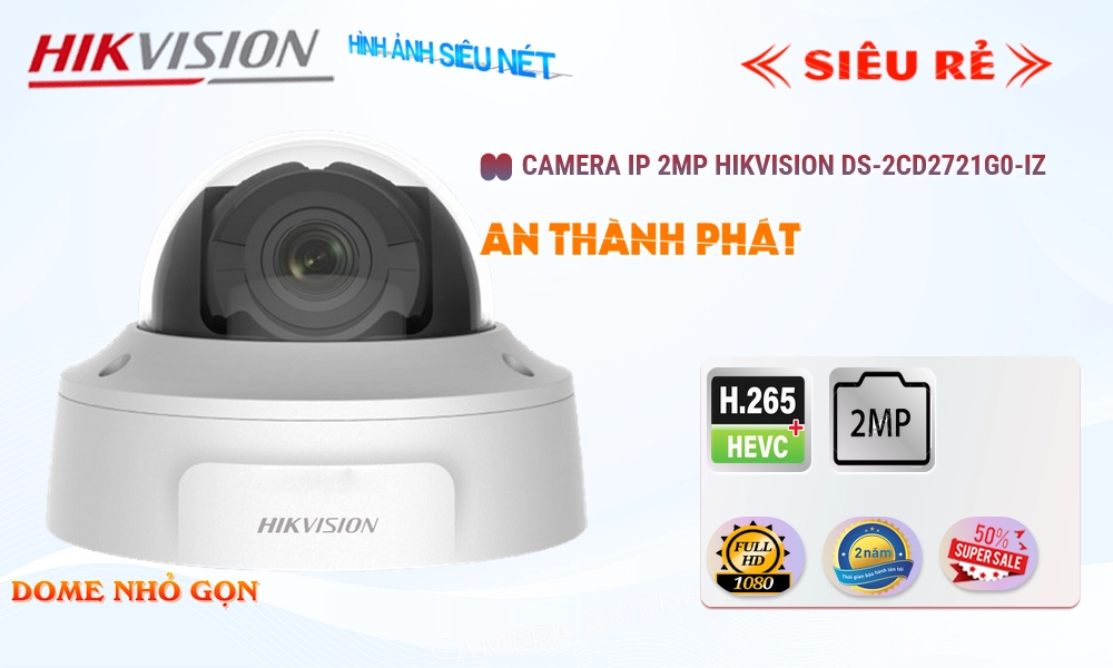 Hikvision DS-2CD2721G0-IZ Giá tốt