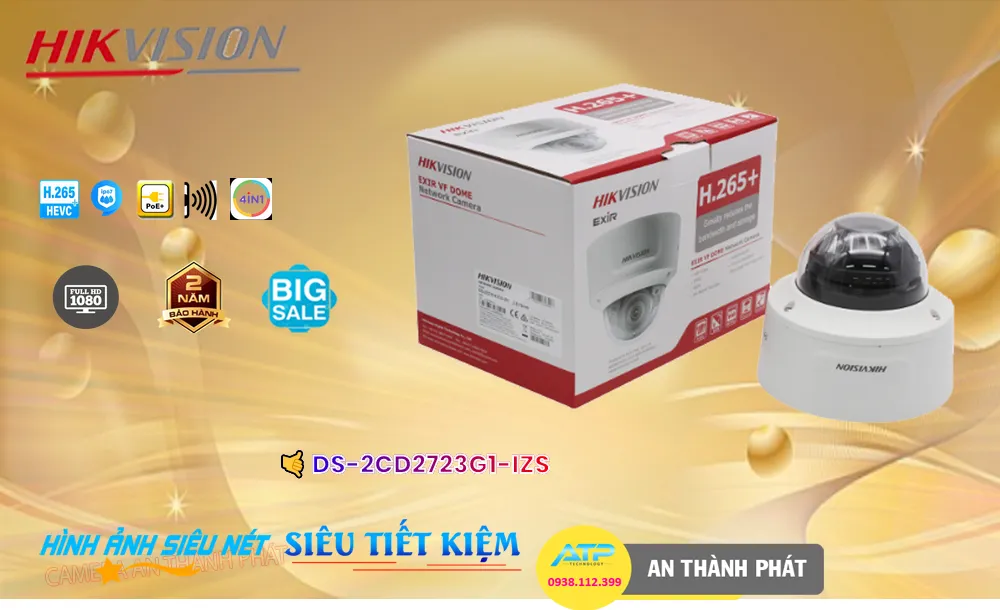 Camera Hikvision DS-2CD2723G1-IZS Camera Hikvision DS-2CD2723G1-IZS