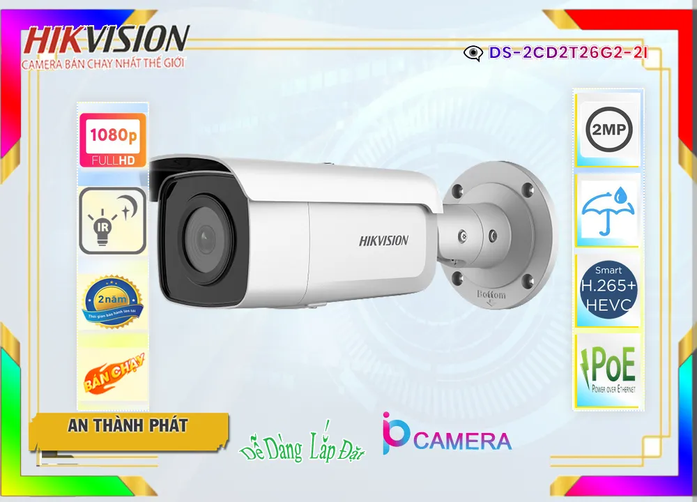 ✪ Camera DS-2CD2T26G2-2I Hikvision ✪ Camera DS-2CD2T26G2-2I Hikvision